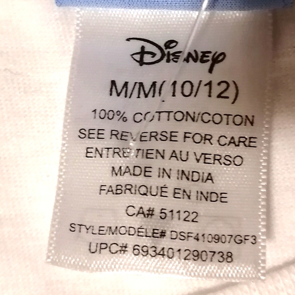 🔥SALE🔥Disney Frozen Anna & Elsa "Family Forever" Girls T-shirt NWT Sz M(10-12) - Picture 4 of 5